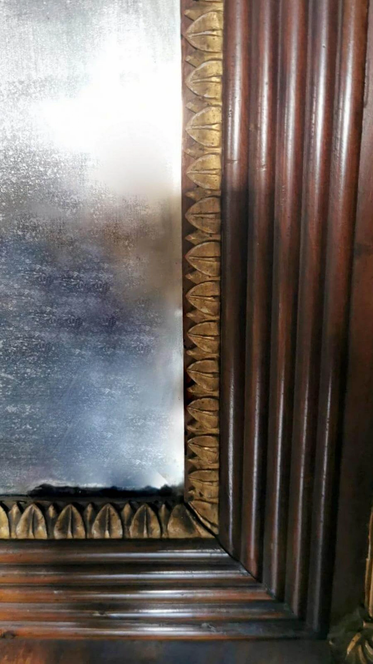 Specchio in stile Napoleone III con cornice in legno, '800 17