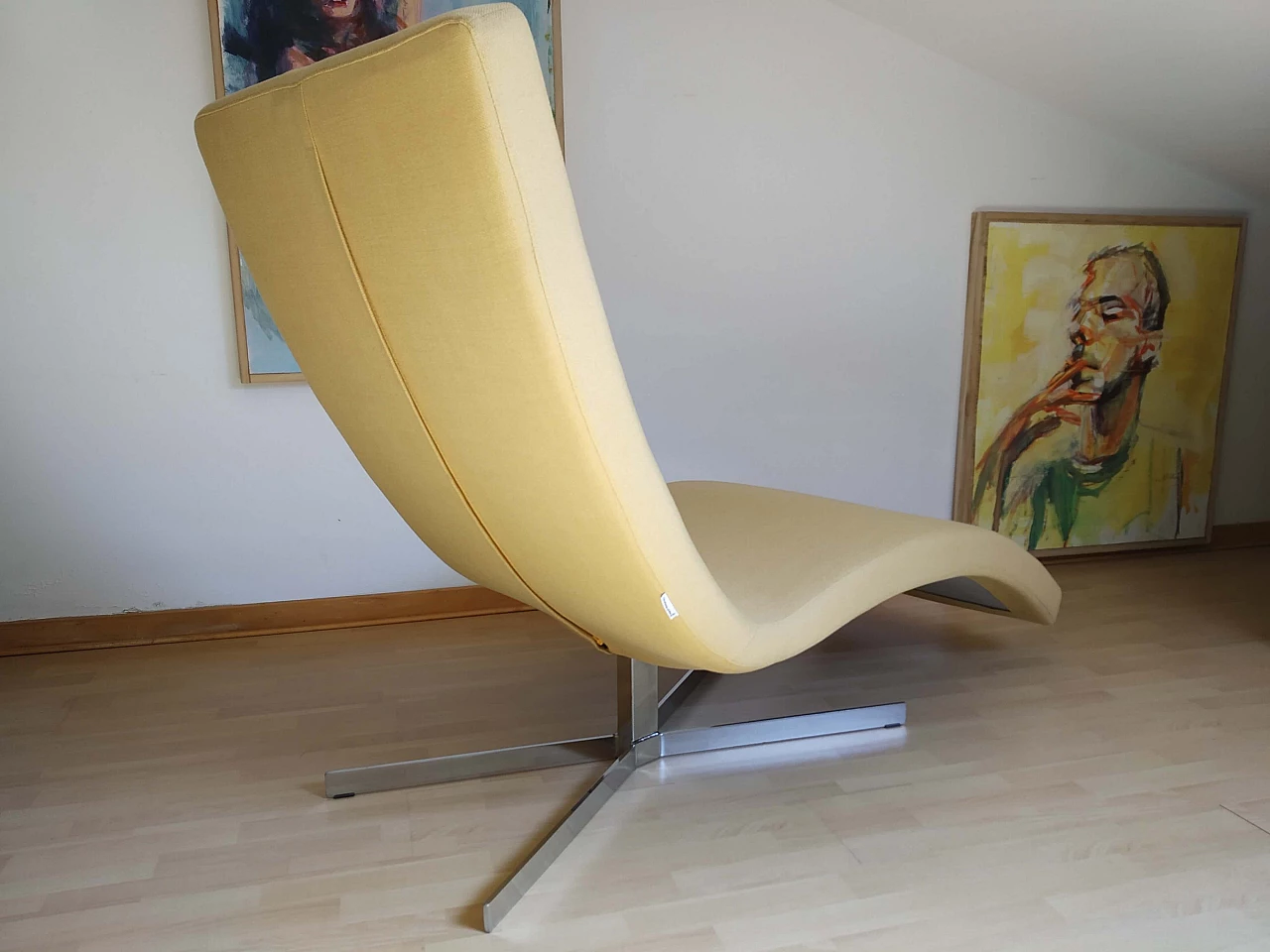 Poltrona Joy in tessuto senape Chateau D'Ax 7