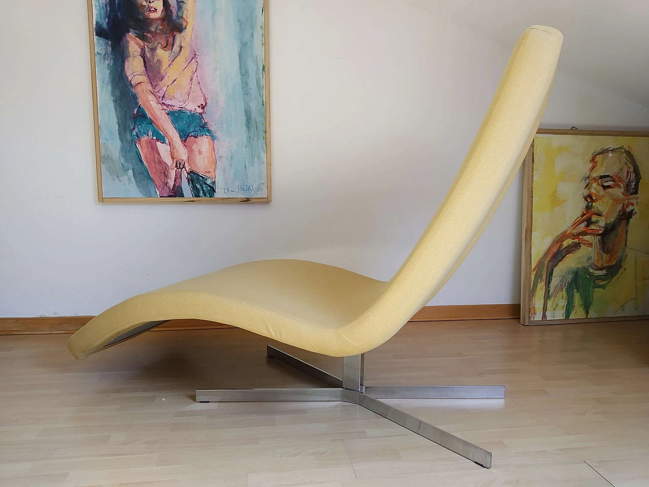 Poltrona Joy in tessuto senape Chateau D'Ax 38