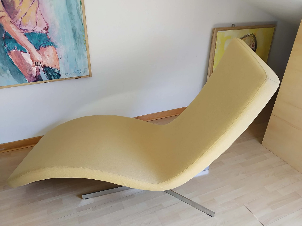 Poltrona Joy in tessuto senape Chateau D'Ax 40