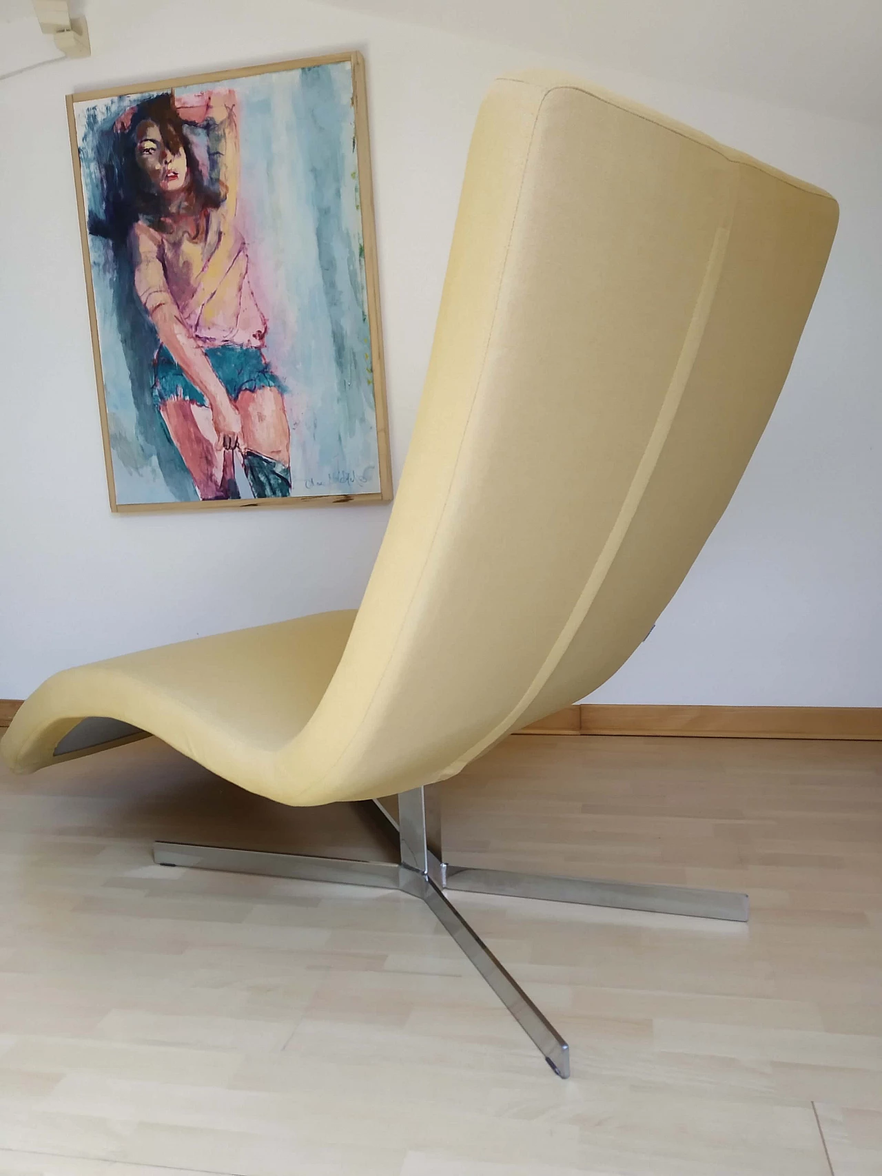 Poltrona Joy in tessuto senape Chateau D'Ax 42