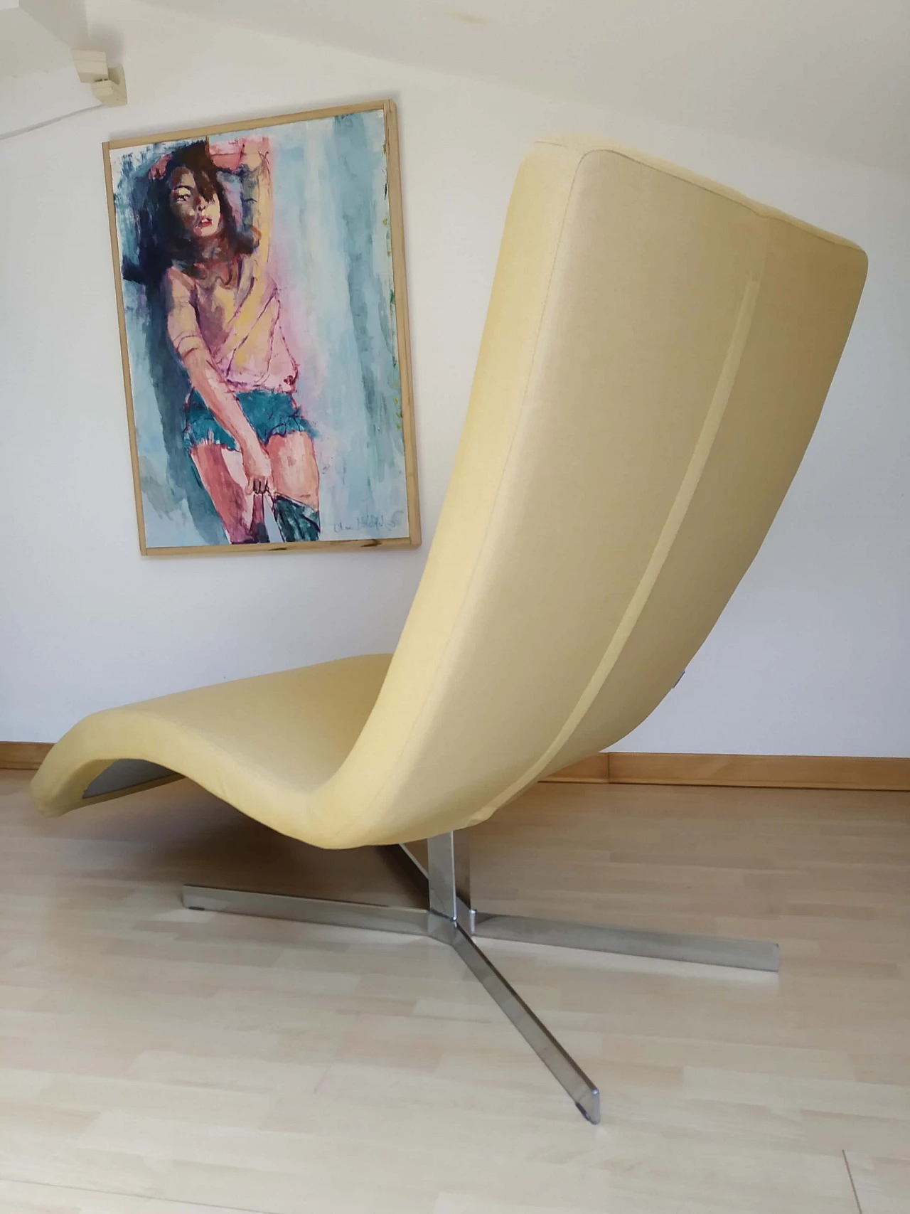 Poltrona Joy in tessuto senape Chateau D'Ax 43