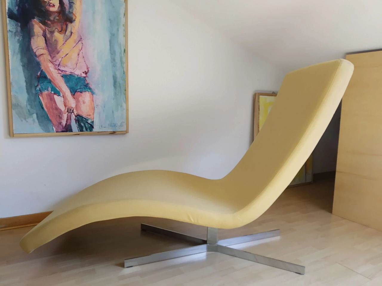 Poltrona Joy in tessuto senape Chateau D'Ax 45