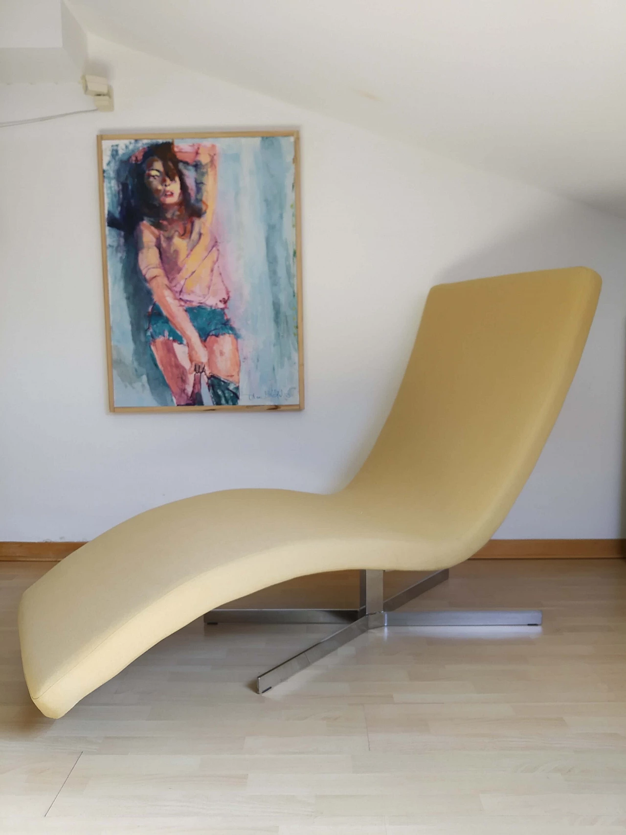 Poltrona Joy in tessuto senape Chateau D'Ax 52