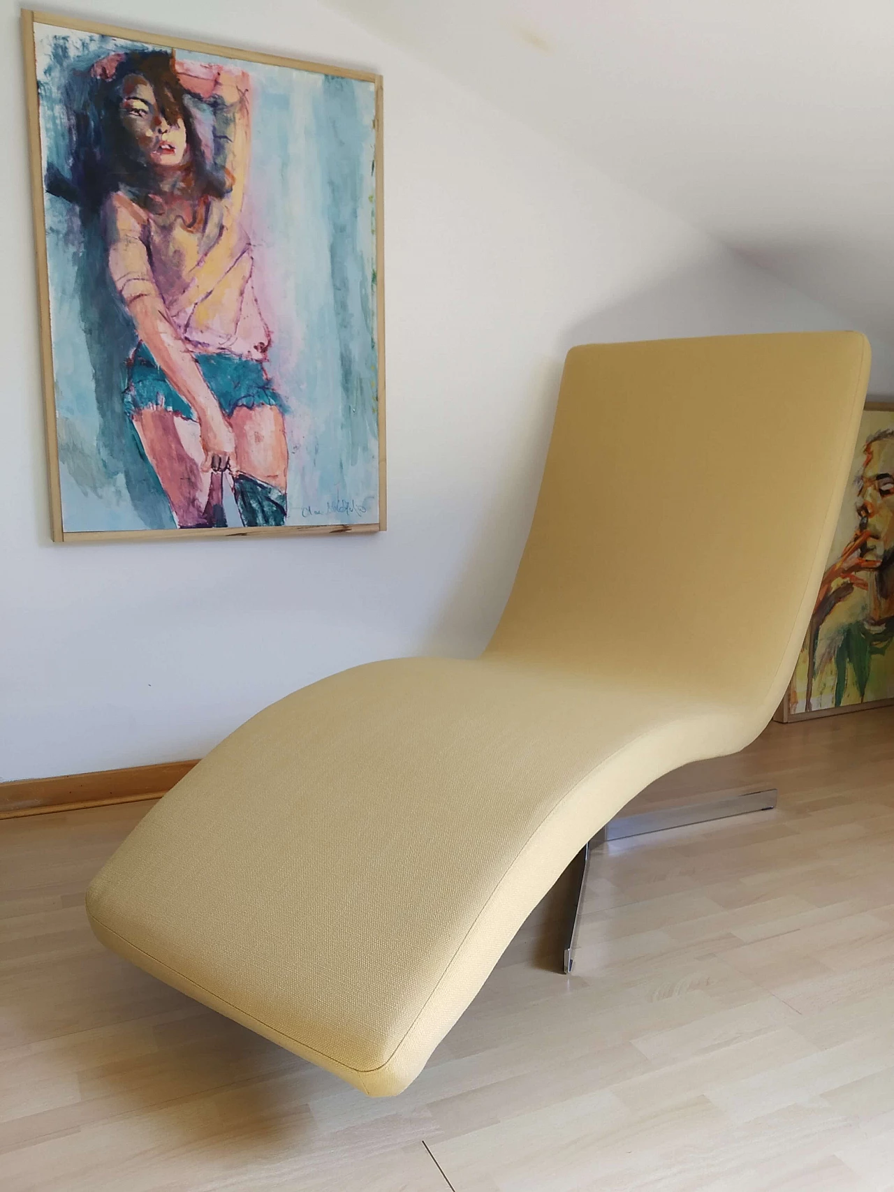 Chateau D'Ax Joy mustard fabric armchair 55
