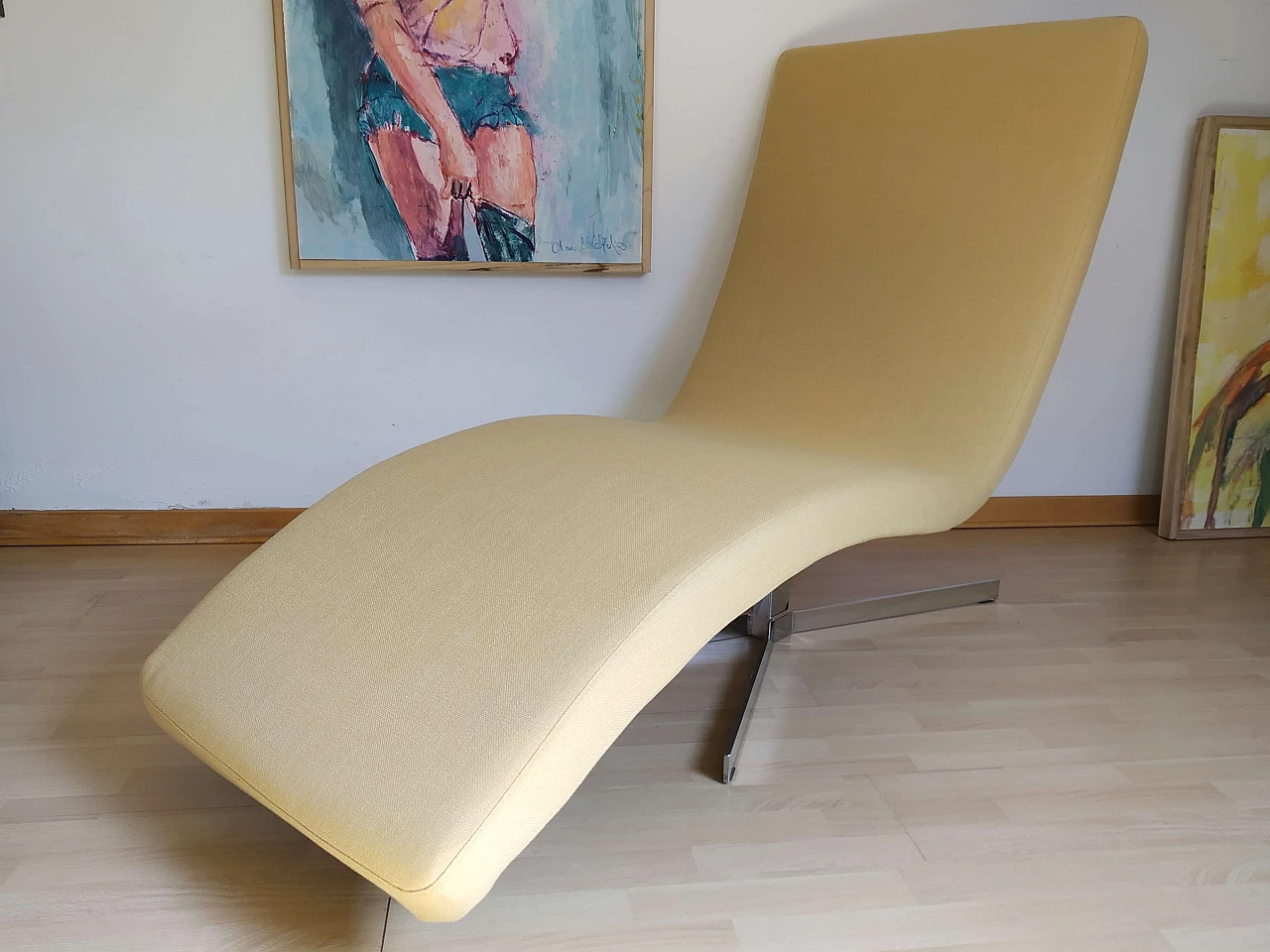 Poltrona Joy in tessuto senape Chateau D'Ax 59