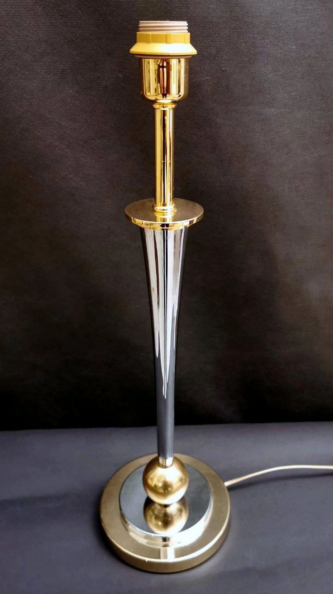 Mazda style table lamp without shade, 1960s 2