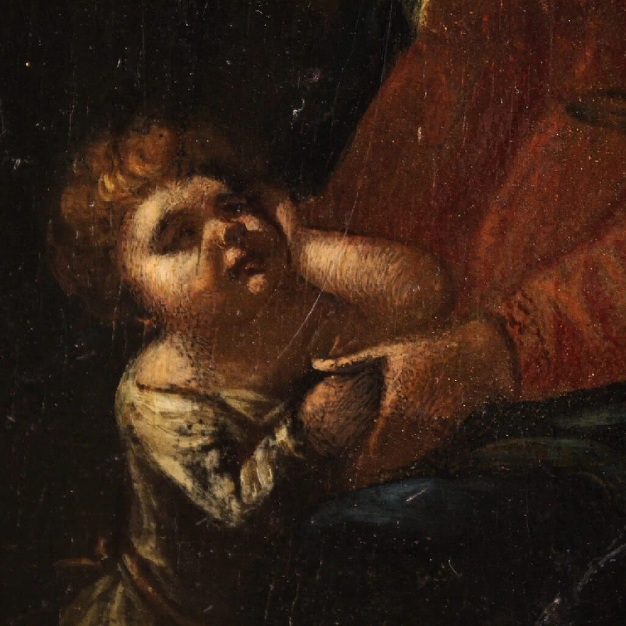 Oil on panel depicting Holy Family, 17th century 6