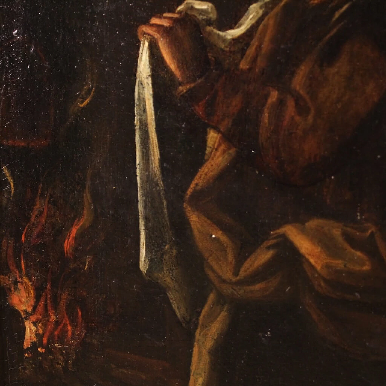 Oil on panel depicting Holy Family, 17th century 8