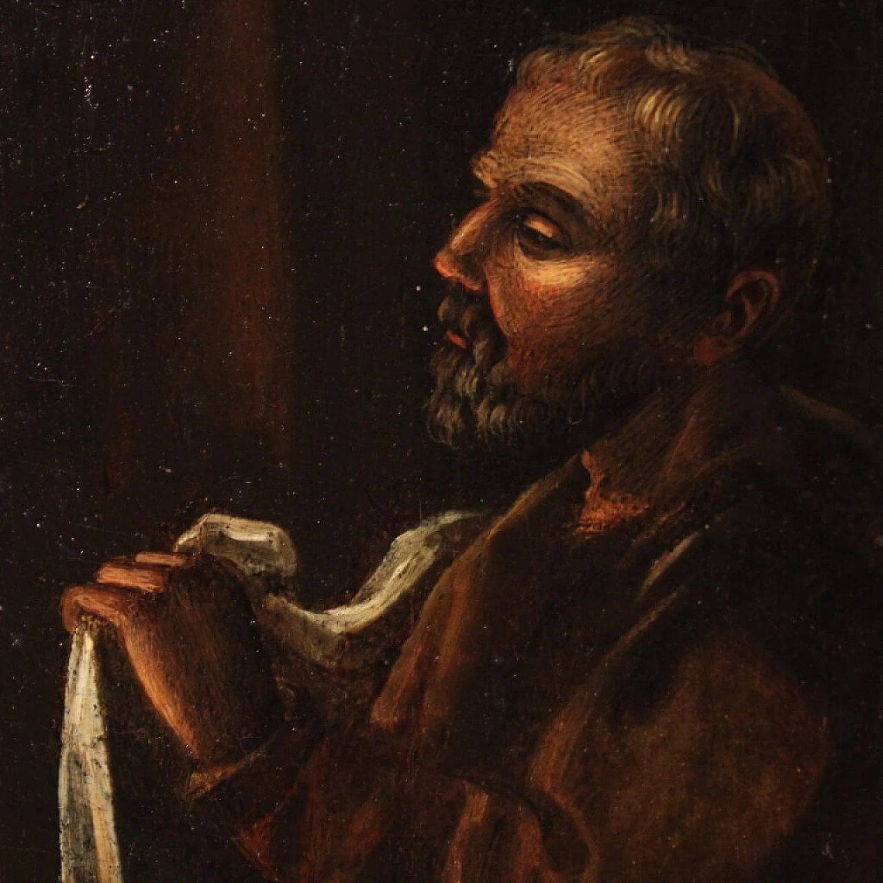 Oil on panel depicting Holy Family, 17th century 9