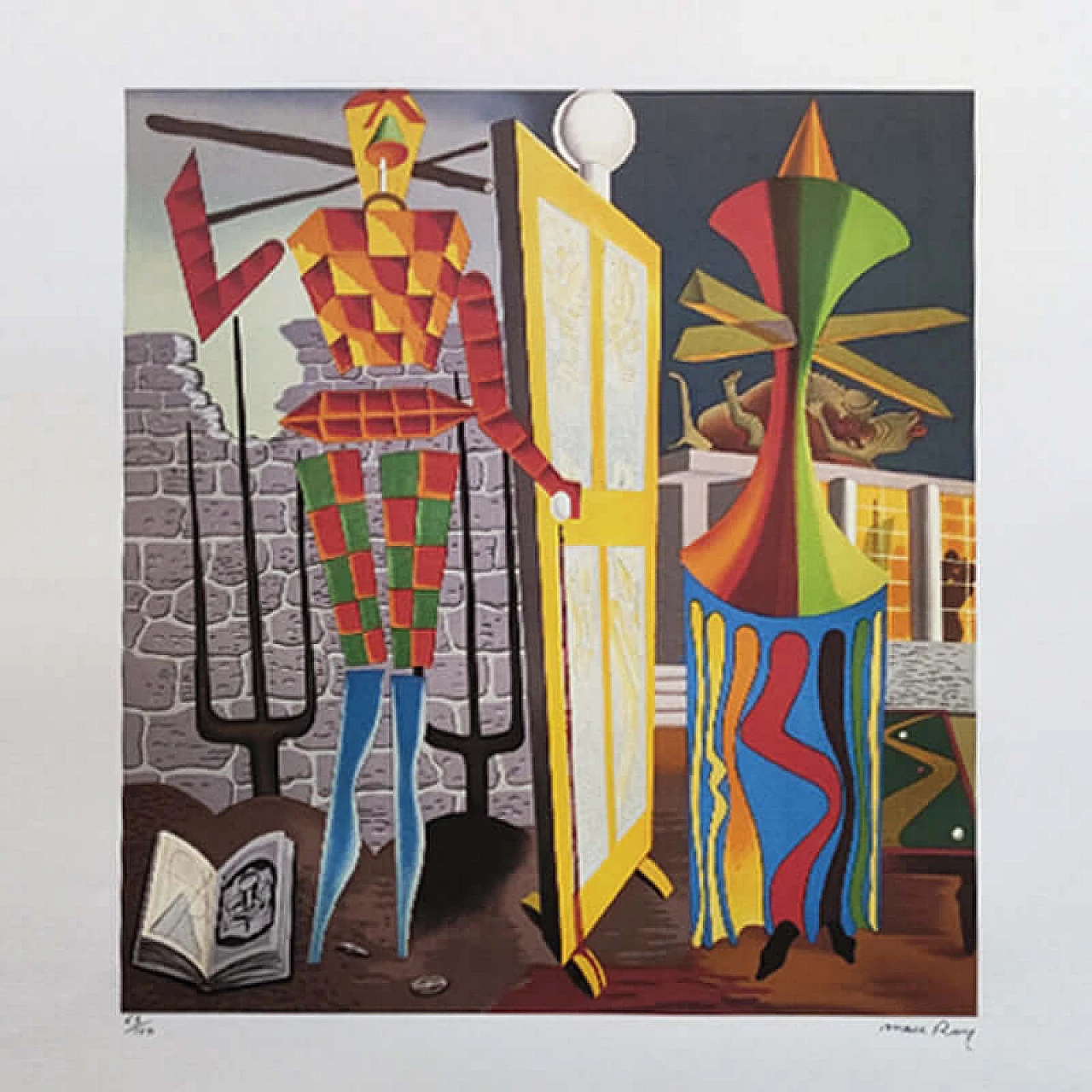 Le Beau Temps lithograph by Man Ray, 1970s 2