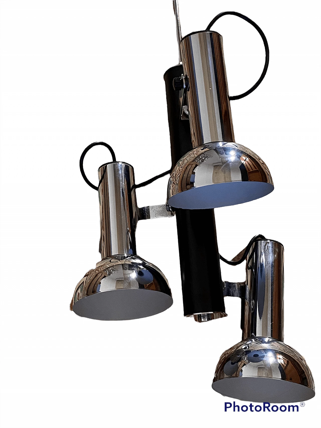 Cosack chrome-plated steel chandelier, 1970s 2