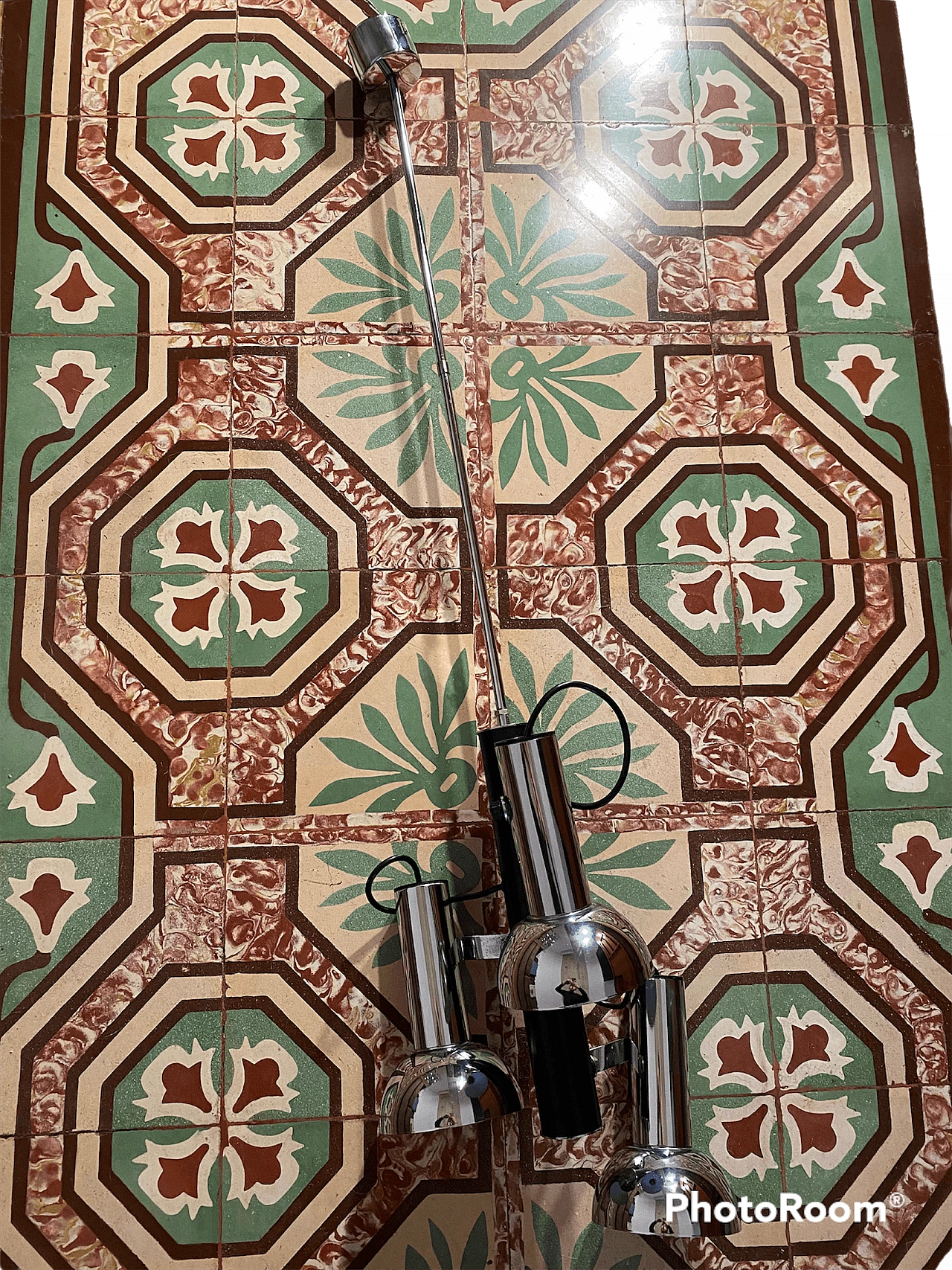 Cosack chrome-plated steel chandelier, 1970s 6