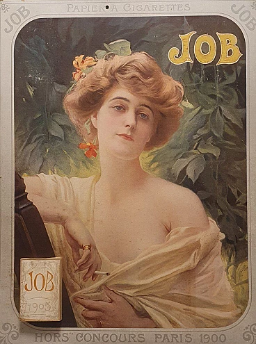 Poster pubblicitario per marca di sigarette Job, 1905