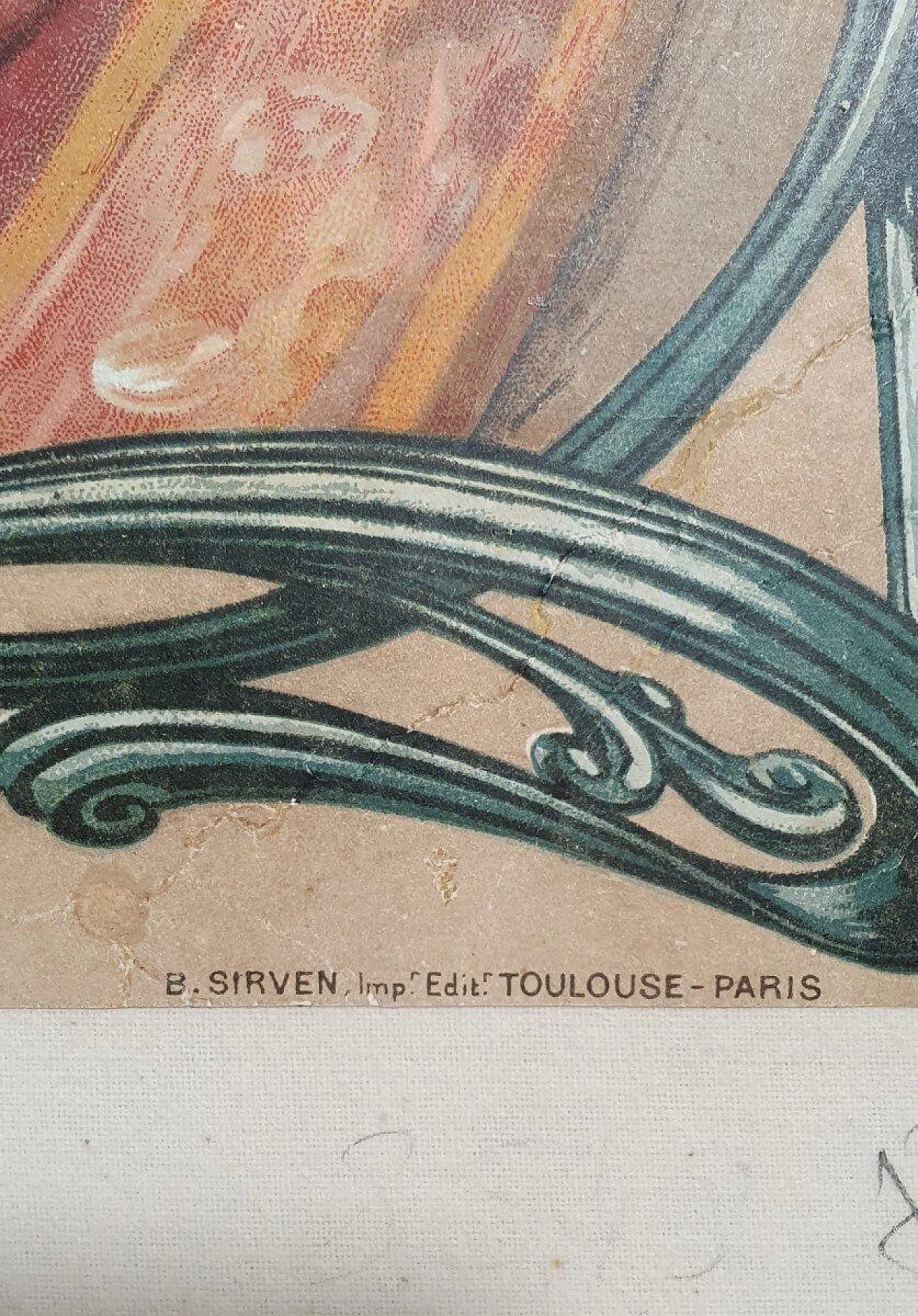 Poster pubblicitario laminato per marca di sigarette Job, 1900 4