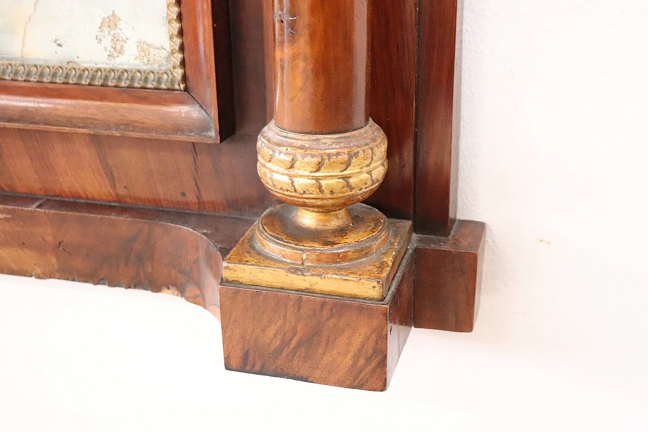 Empire-style walnut mantelpiece, 19th century 5