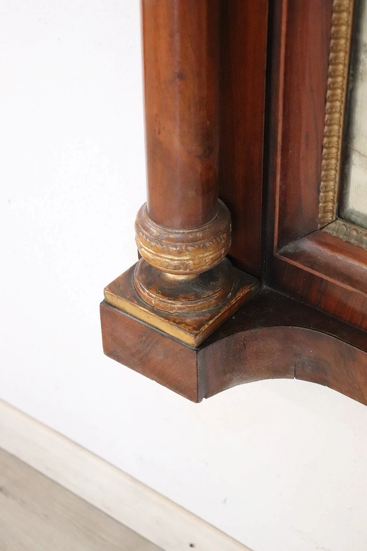 Empire-style walnut mantelpiece, 19th century 6