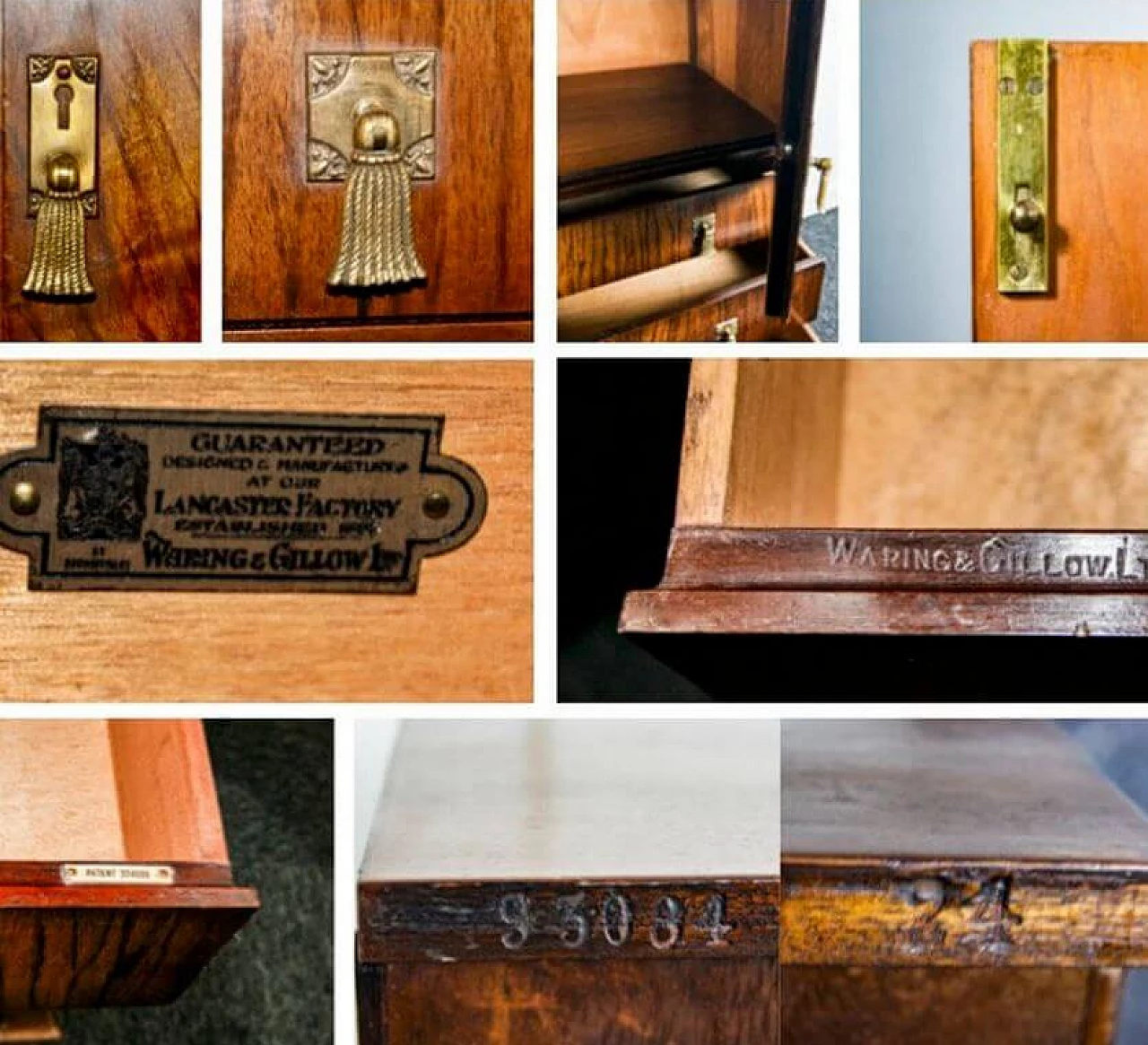 Cassettiera inglese di Waring & Gillow in mogano, anni '30 2