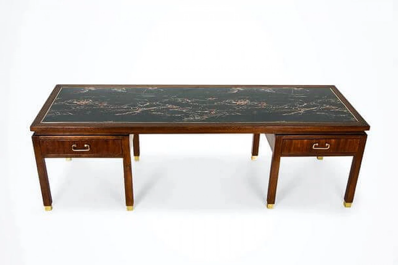Tavolino di E Gomme per G Plan con piano in marmo, anni '50 18