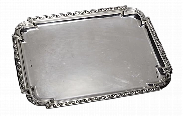 Vassoio in argento senza maniglie, anni '20