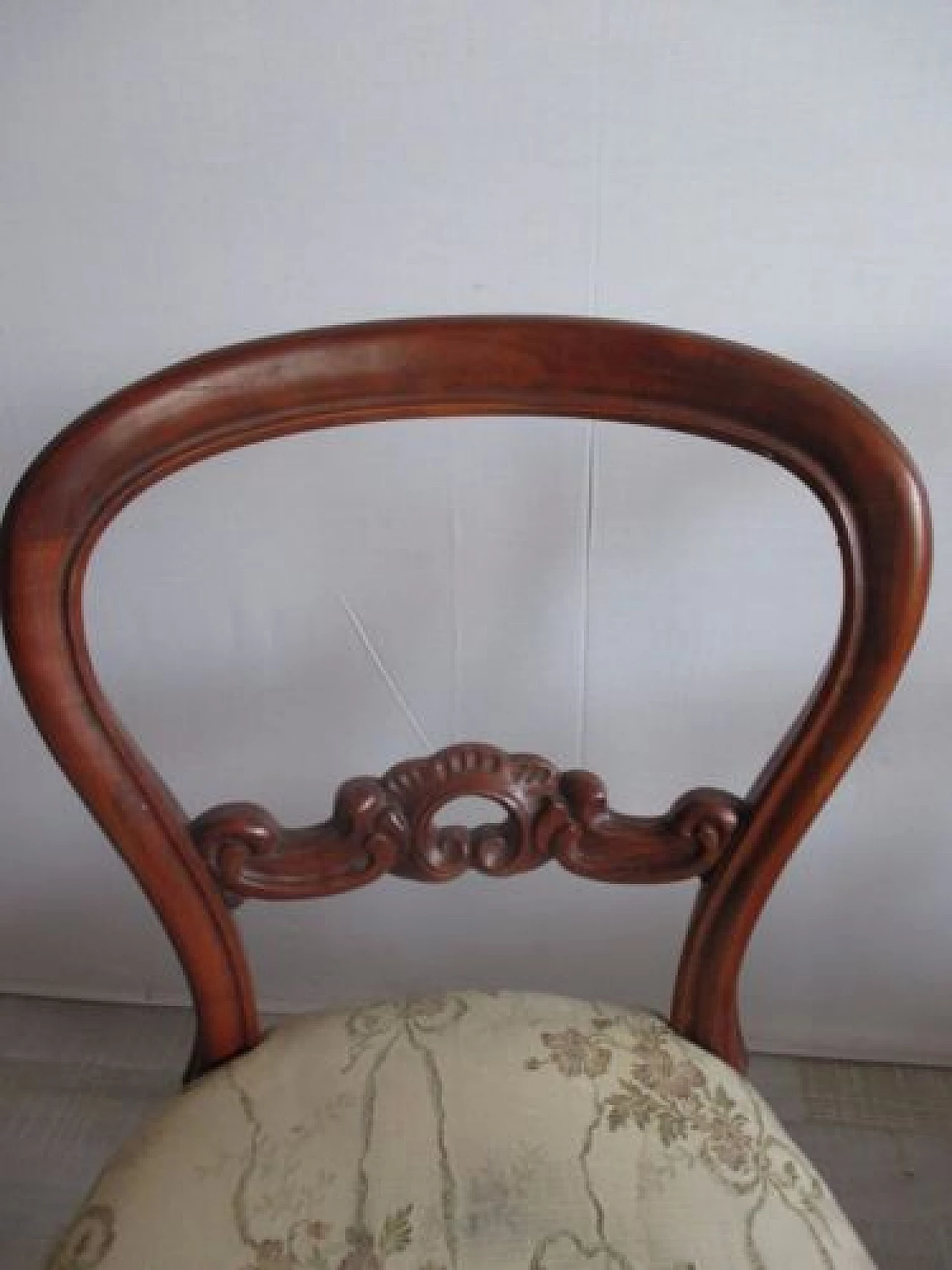 4 Mahogany chairs in Louis Philippe style, 1950s 6