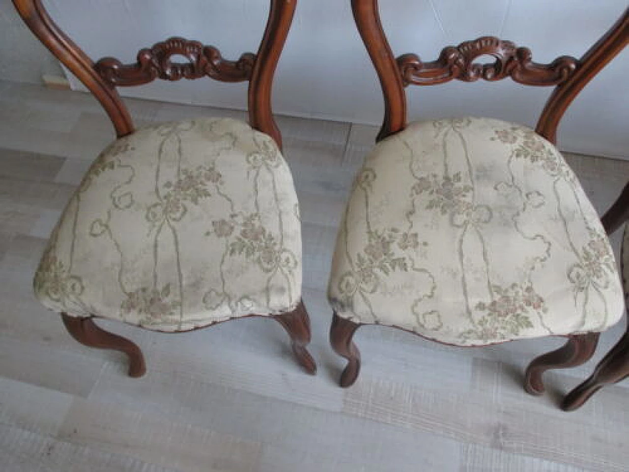 4 Mahogany chairs in Louis Philippe style, 1950s 7