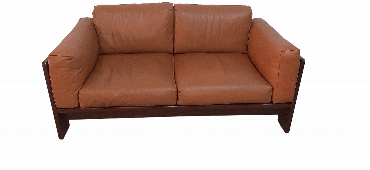 Bastiano leather sofa by Afra & Tobia Scarpa for Gavina, 1960s 25