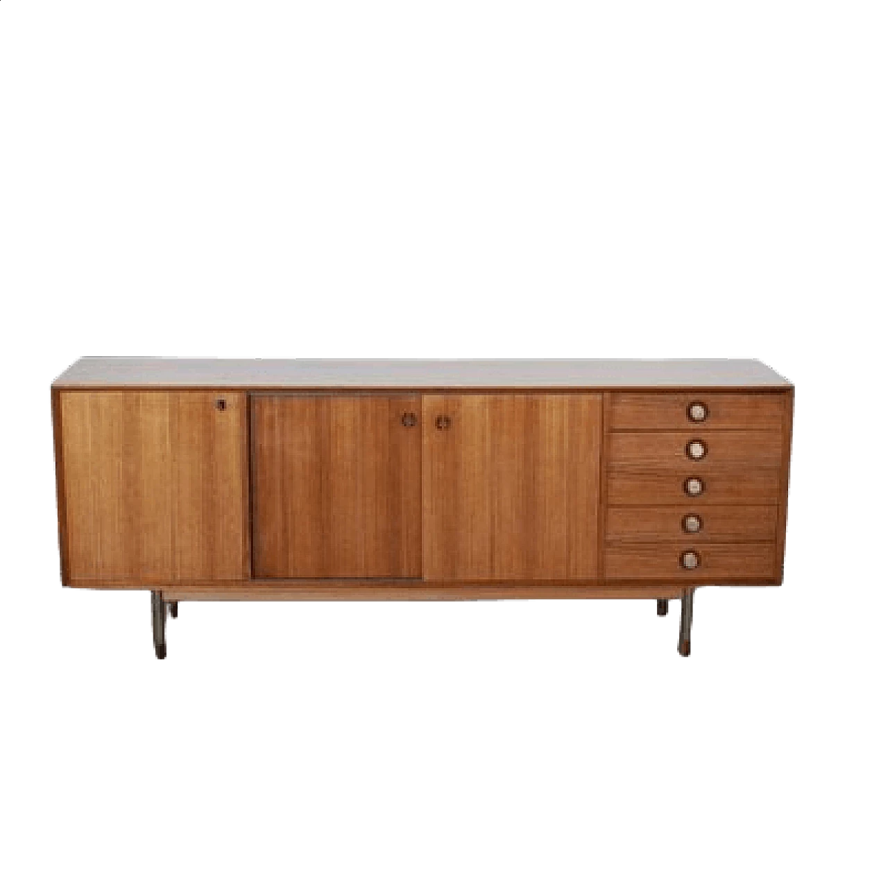 Walnut sideboard in the style of George Nelson, 1960s 1481400