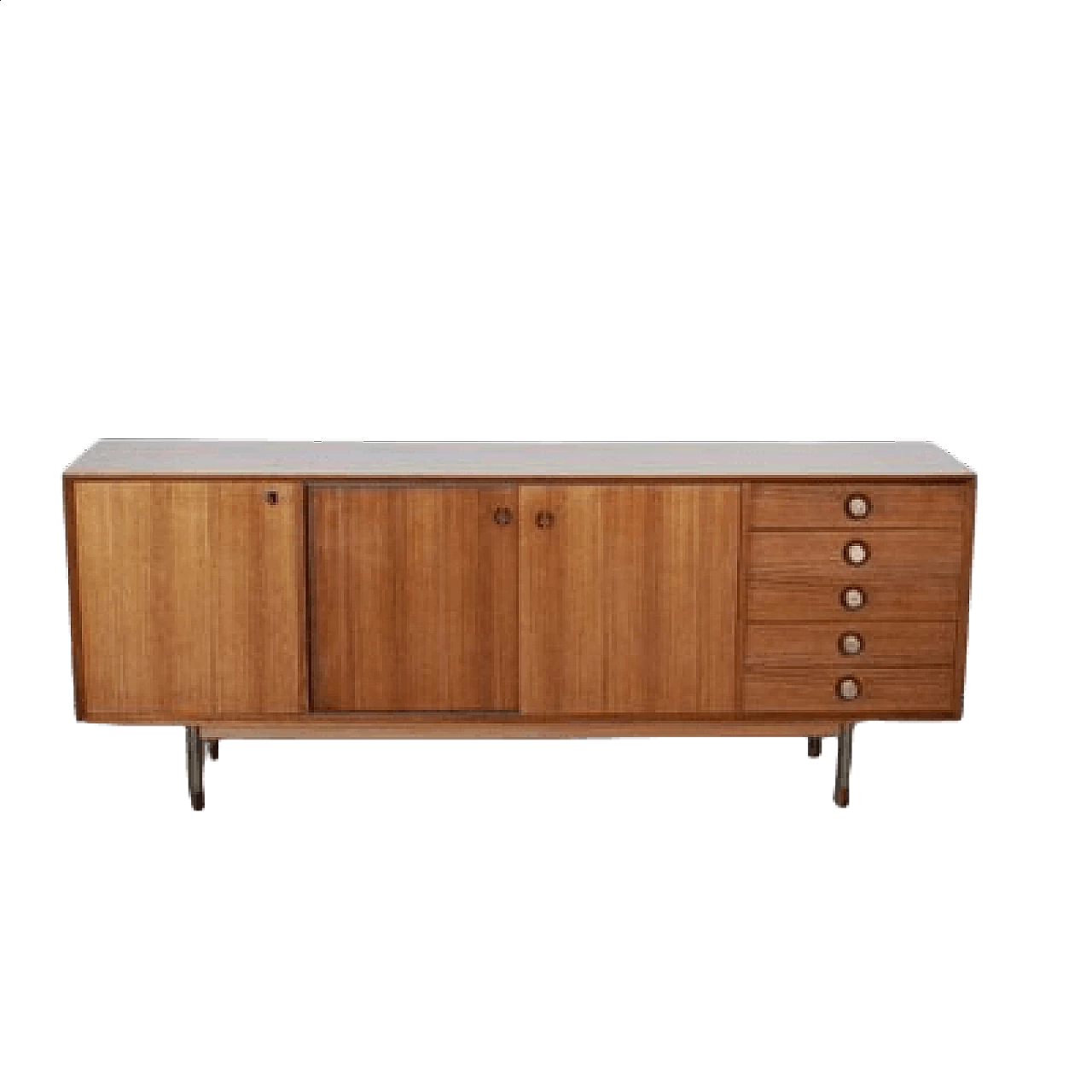 Credenza in noce nello stile di George Nelson, anni '60 1481400