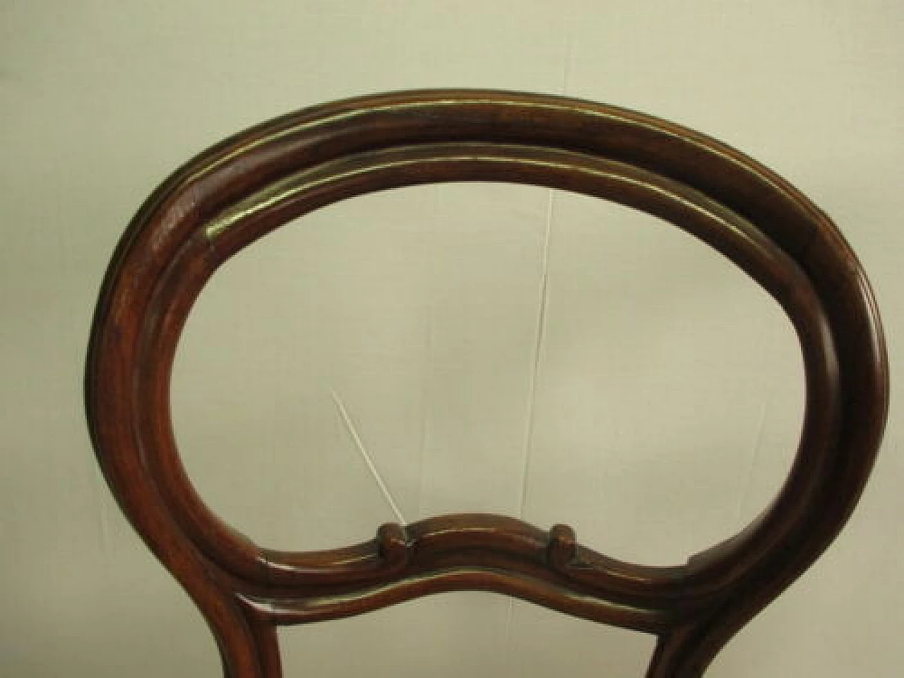 Pair of Louis Philippe chairs in solid walnut, mid-19th century 6
