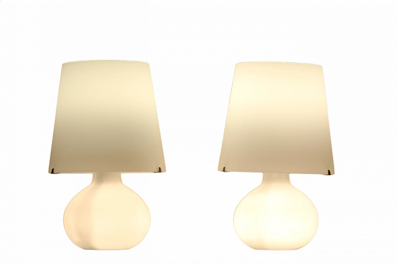 Pair of table lamps by Max Ingrand for Fontana Arte, 1954 5