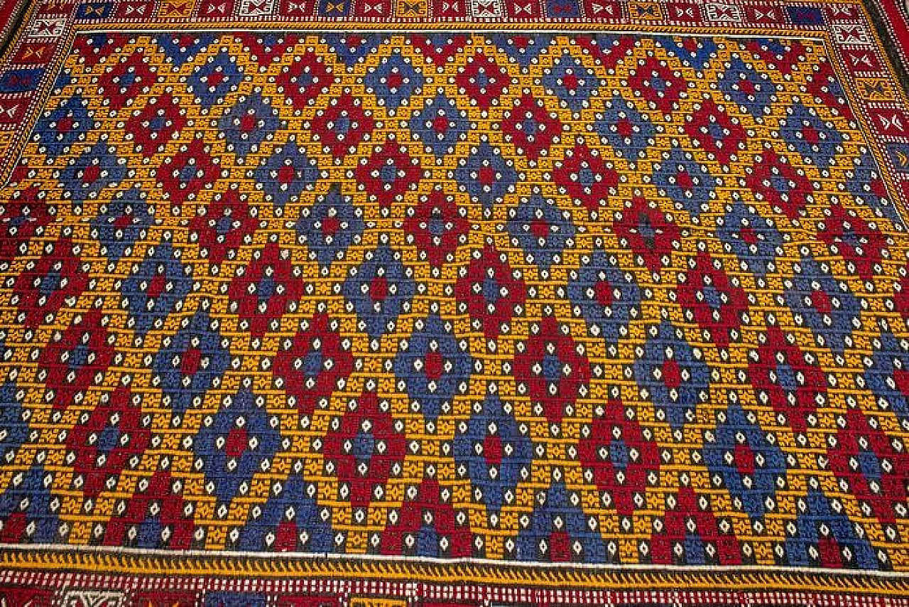 Kilim turco colorato, anni '60 2