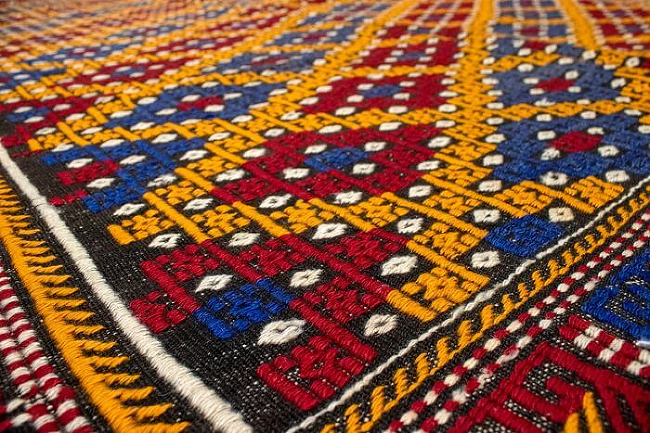 Kilim turco colorato, anni '60 5
