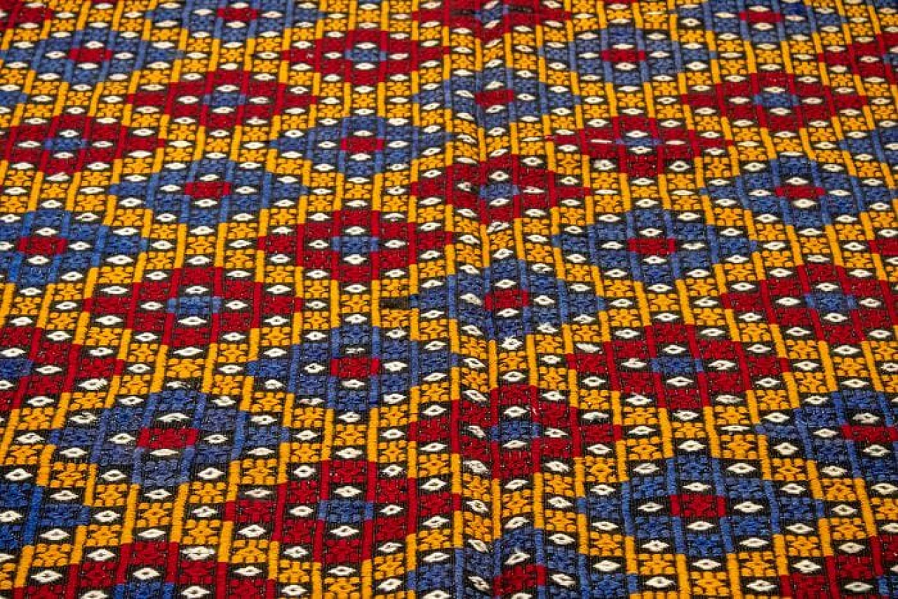 Kilim turco colorato, anni '60 6