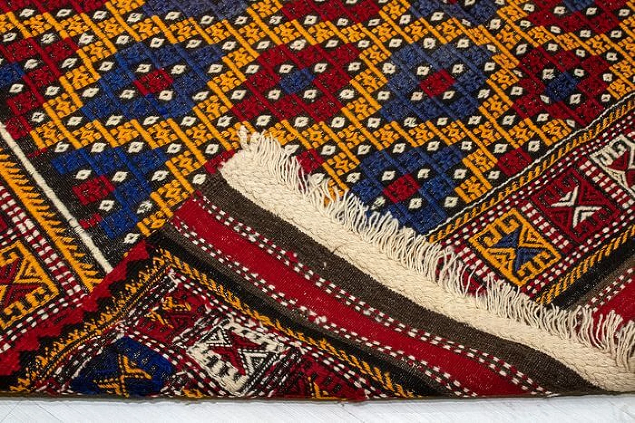 Kilim turco colorato, anni '60 9