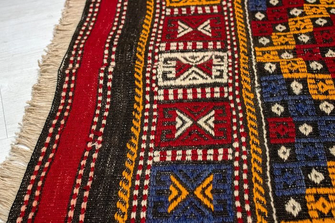 Kilim turco colorato, anni '60 11