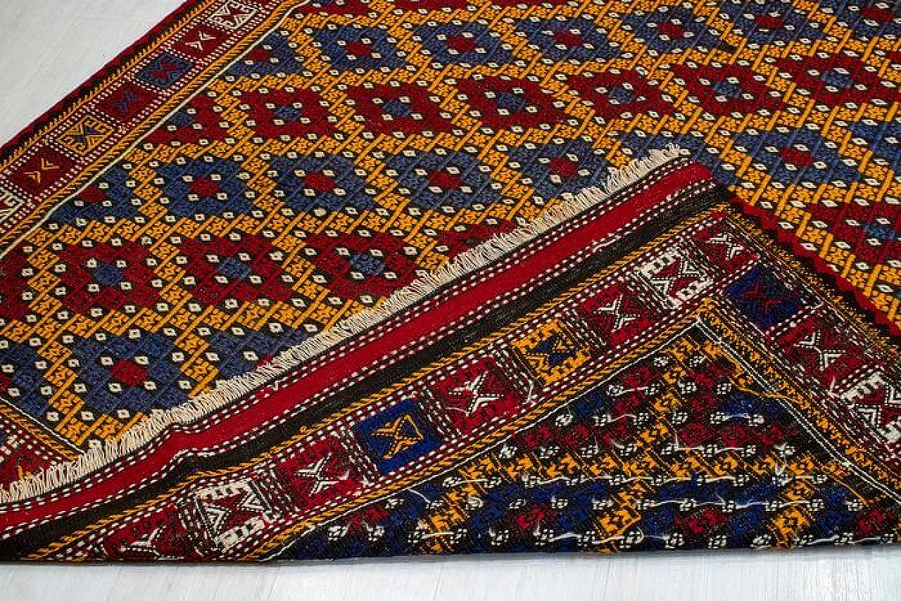 Kilim turco colorato, anni '60 17
