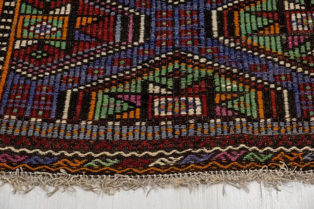 Tappeto Kelim nomade turco, anni '60 7