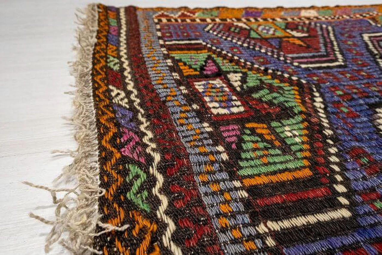 Tappeto Kelim nomade turco, anni '60 8