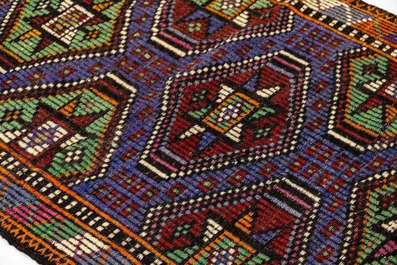 Tappeto Kelim nomade turco, anni '60 9