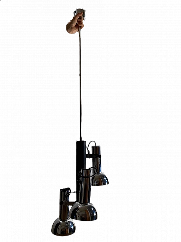 Lampadario Cosack in acciaio cromato, anni '70