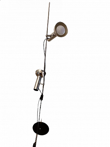 Lampada da terra Cosack in acciaio, anni '70