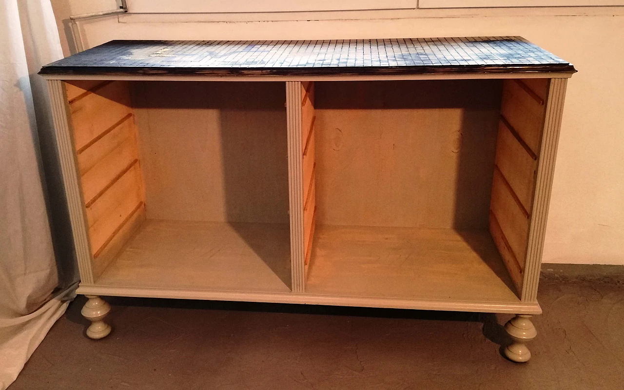 Cassettone Love con piano con mosaico Bisazza, anni '60 8