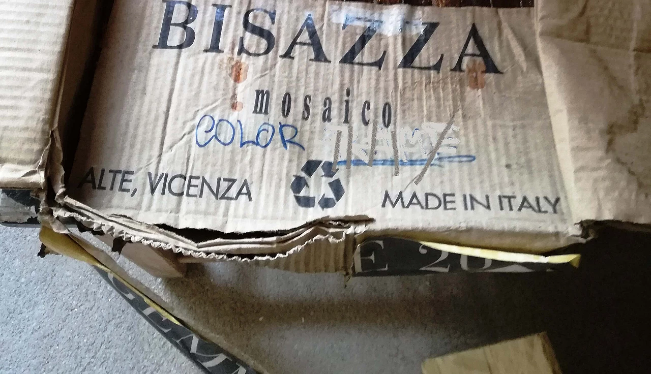 Cassettone Love con piano con mosaico Bisazza, anni '60 12