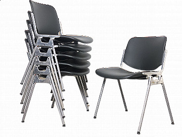 6 Chairs DSC106 by Giancarlo Piretti for Anonima Castelli, 1960s