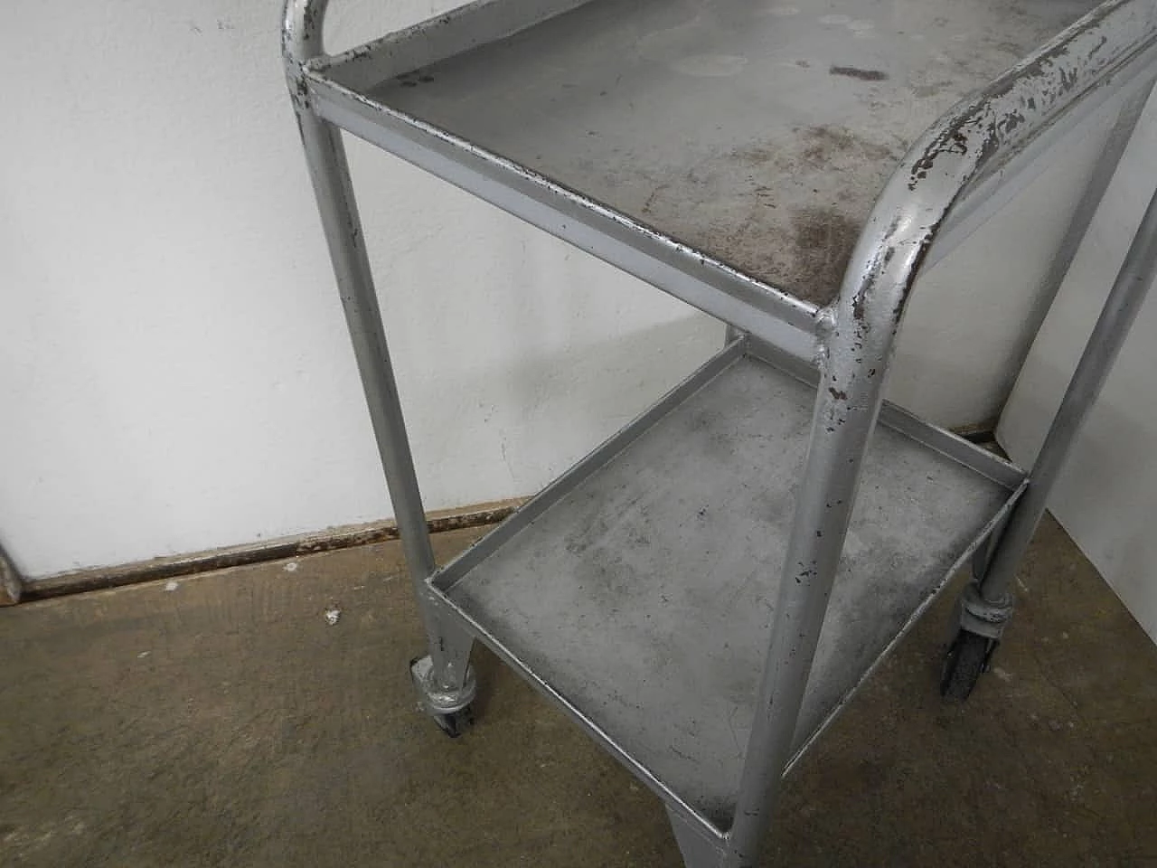 Industrial metal trolley, 1980s 2