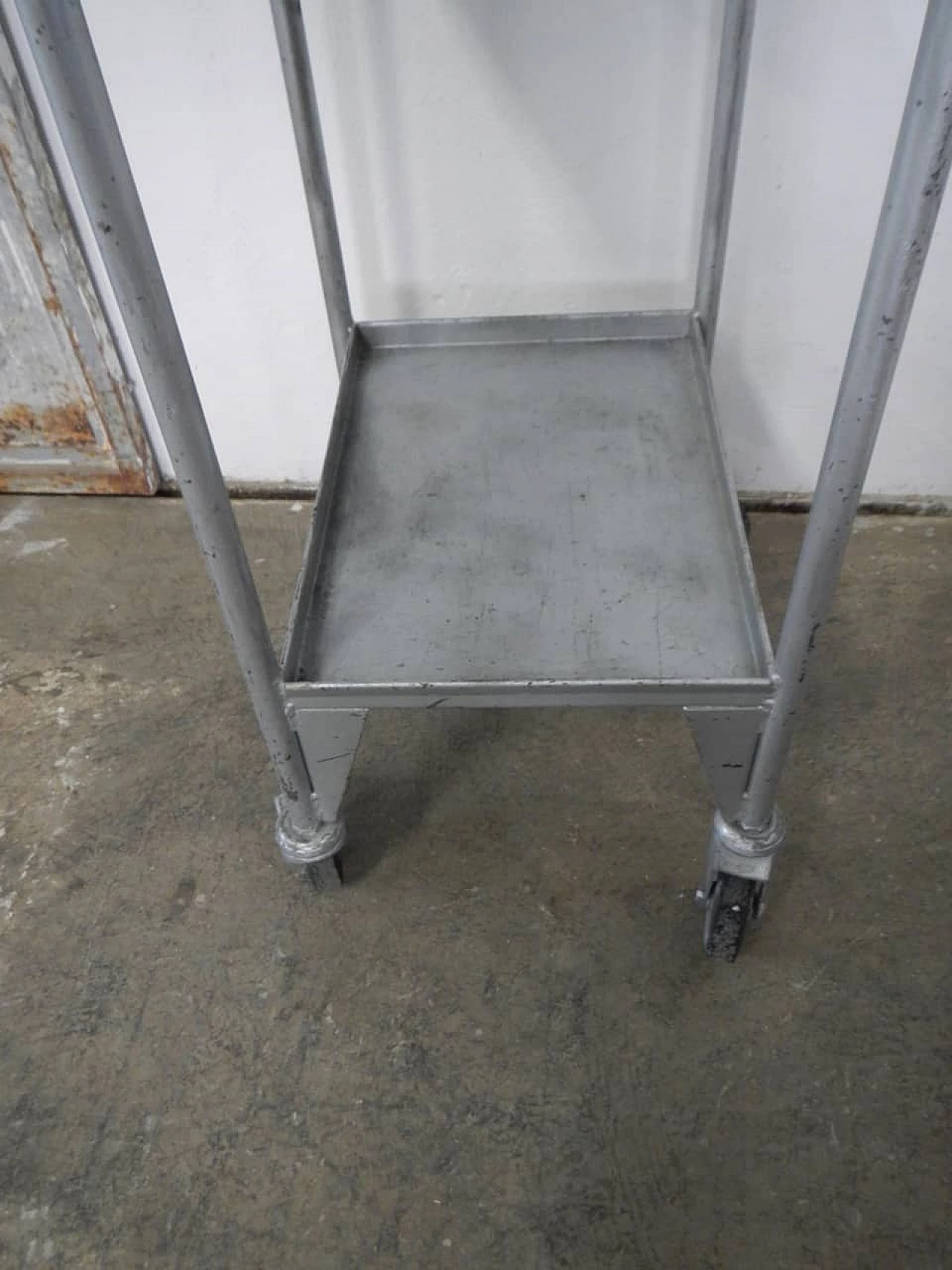 Industrial metal trolley, 1980s 4