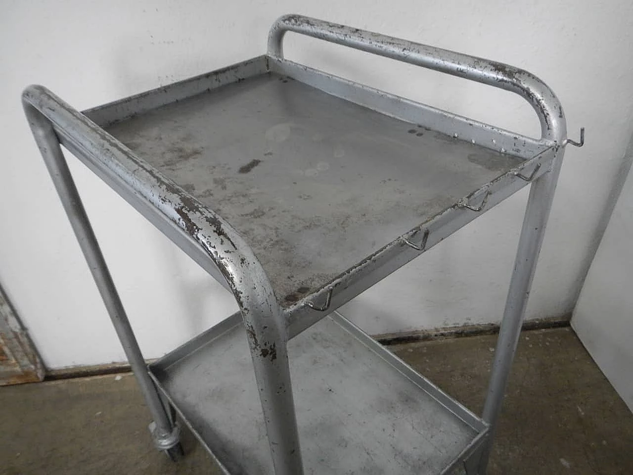 Industrial metal trolley, 1980s 5