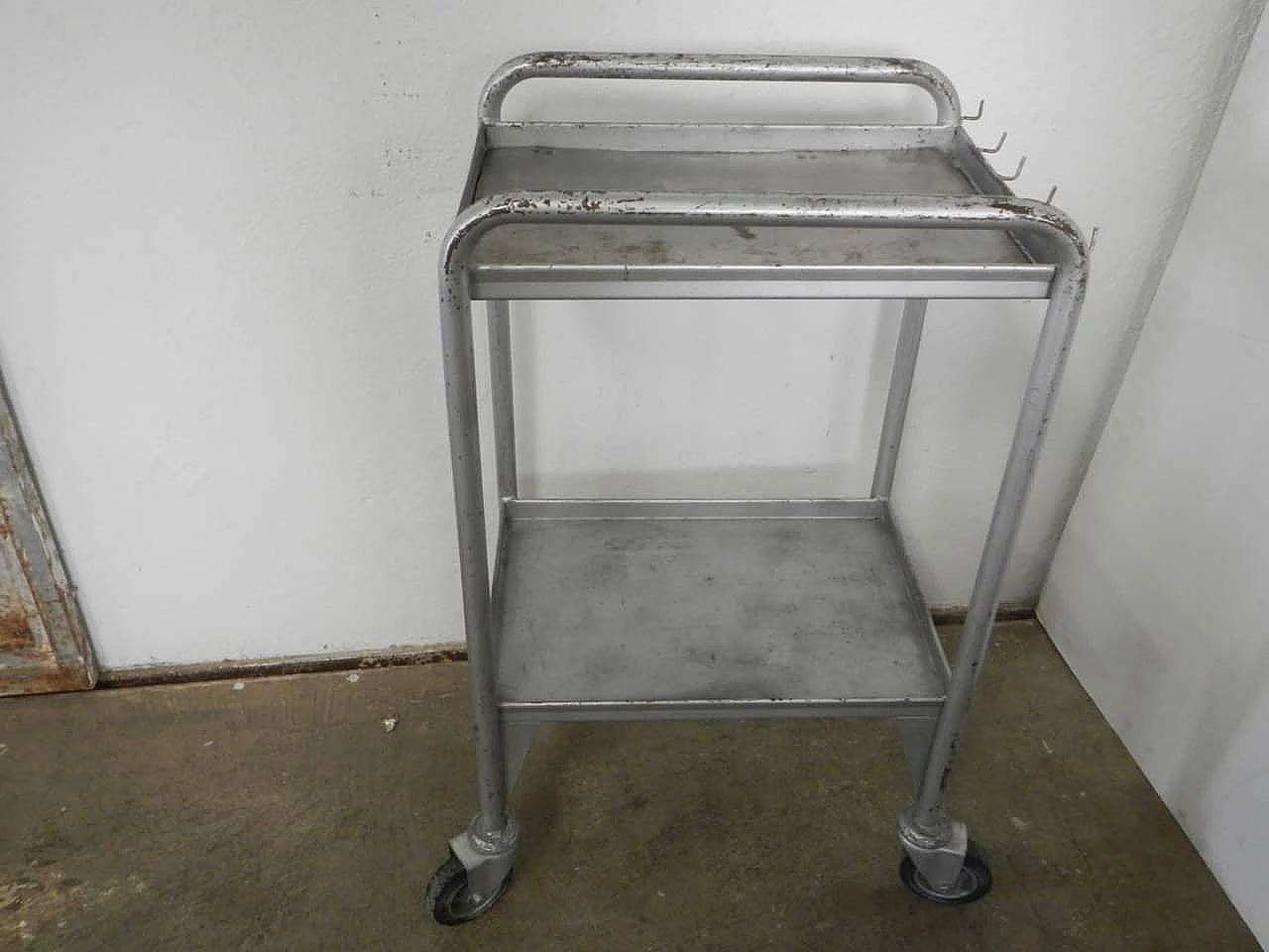 Industrial metal trolley, 1980s 10