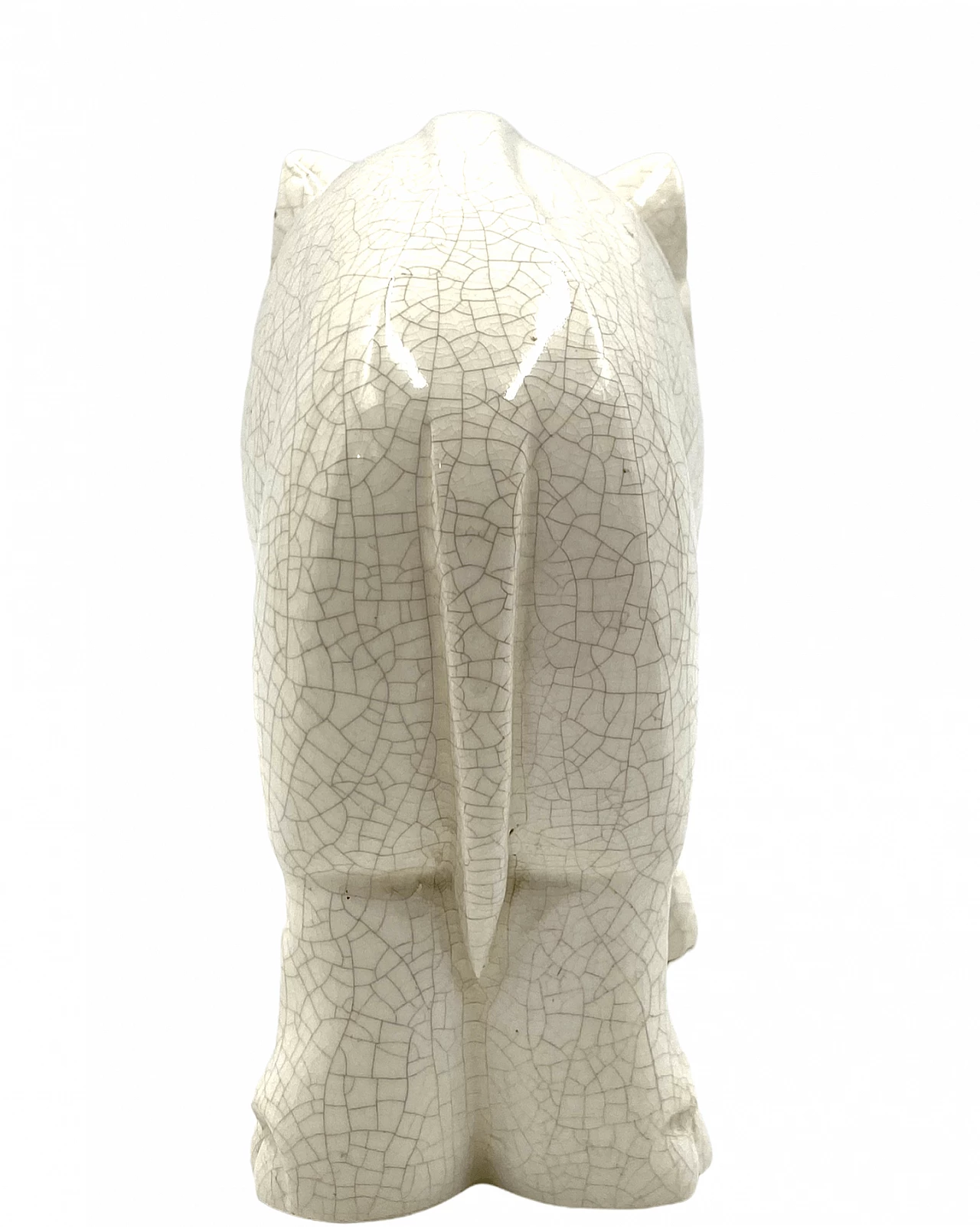 Elephant sculpture in craquelé porcelain by Charles Lemanceau, 1930s 14